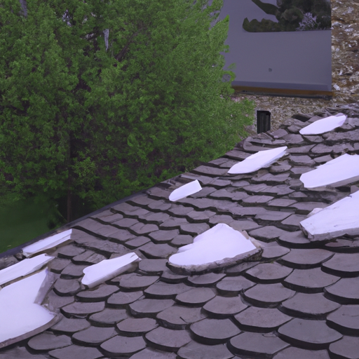 How does hail affect roof shingles?