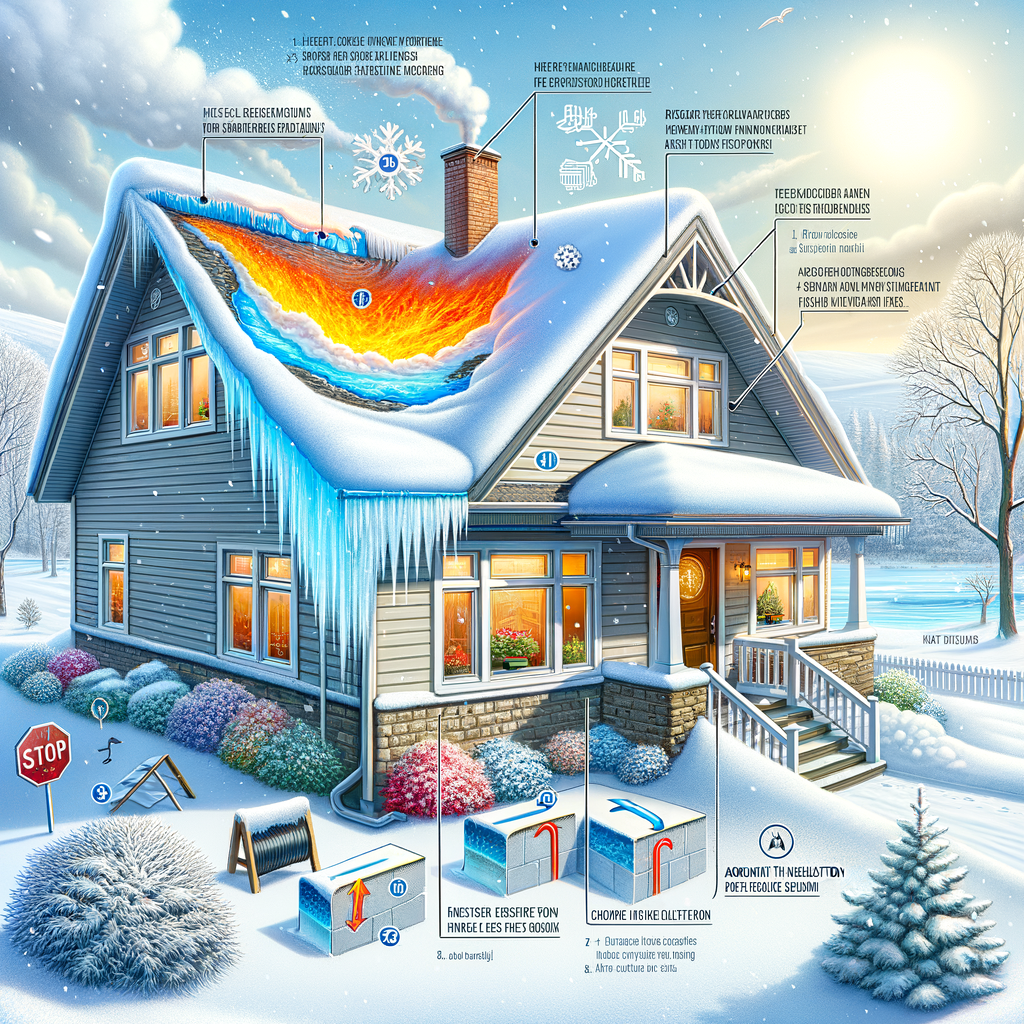 Illustration of Ice Dams: Causes and How to Prevent Them